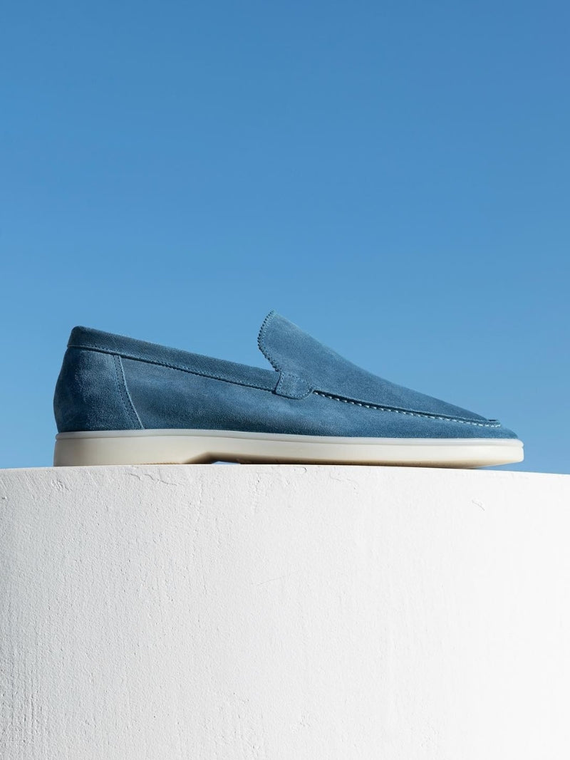 Navy blue sneakers