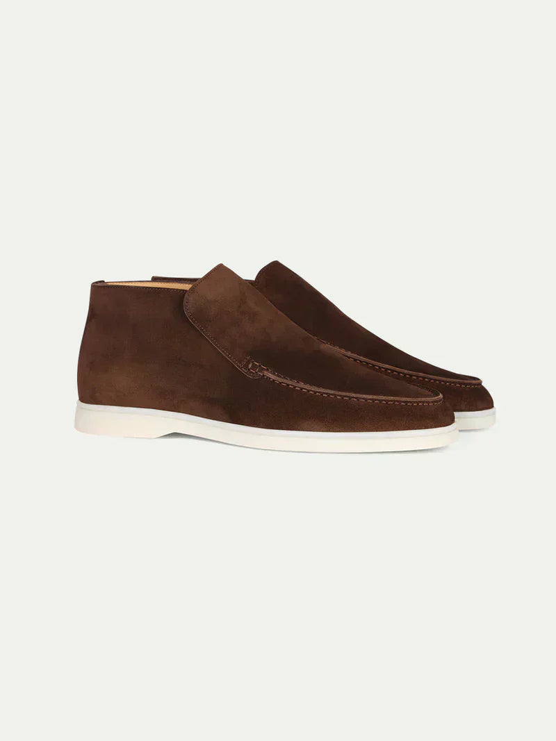 Brown city loafers