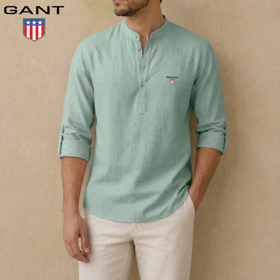 GT™ Premium linen Henley shirt