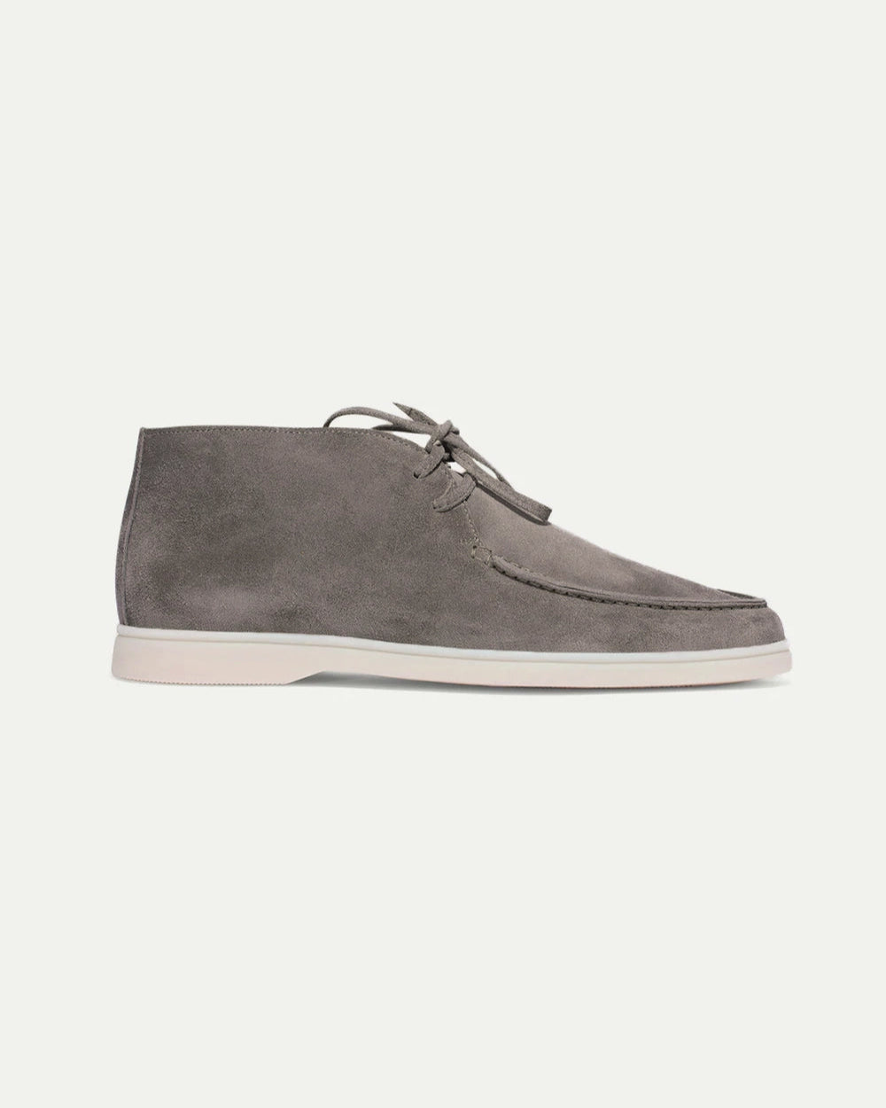 Grey laced slippers