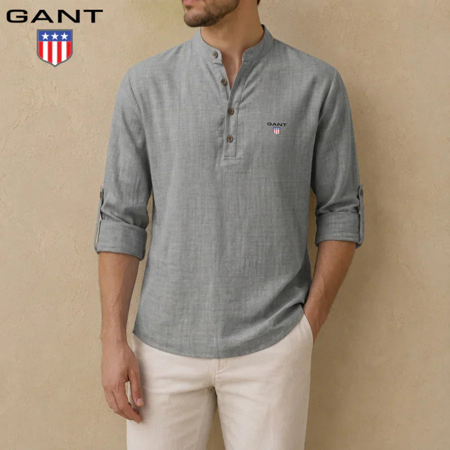 GT™ Premium linen Henley shirt