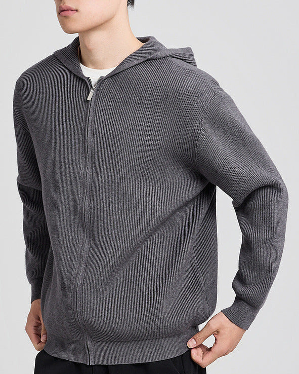 Langston cable-knit hoodie