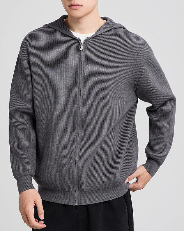Langston cable-knit hoodie