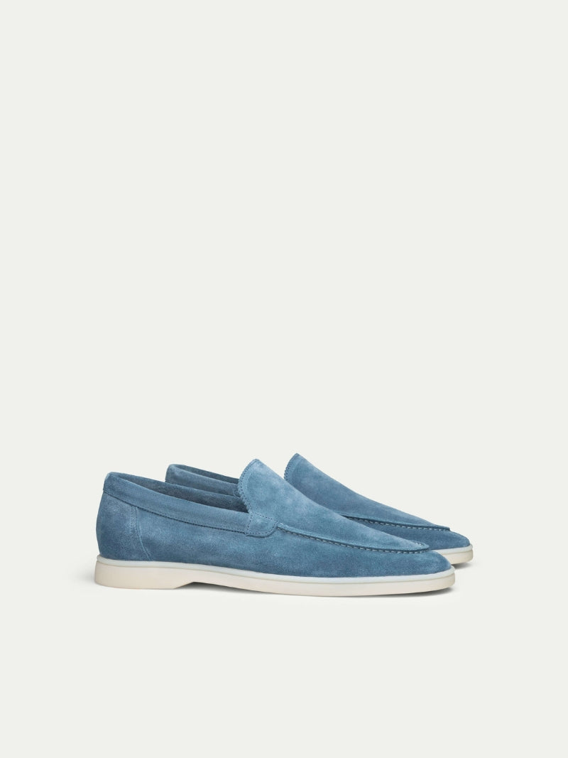 Navy blue sneakers