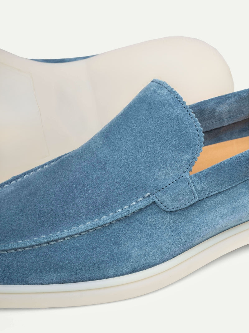 Navy blue sneakers