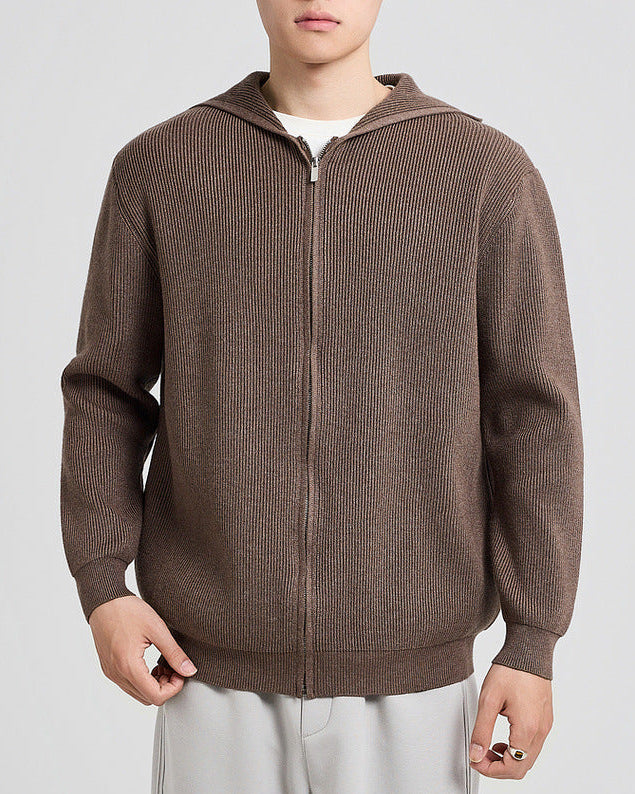 Langston cable-knit hoodie