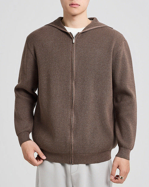 Langston cable-knit hoodie