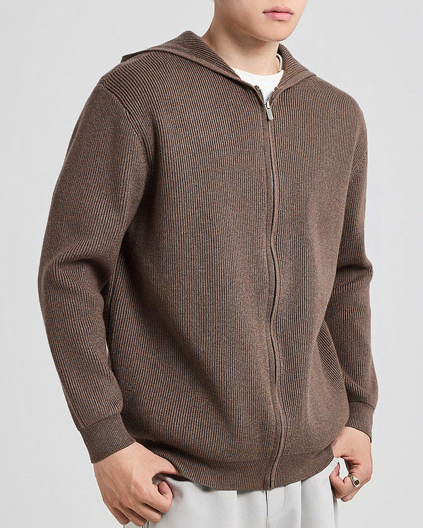 Langston cable-knit hoodie