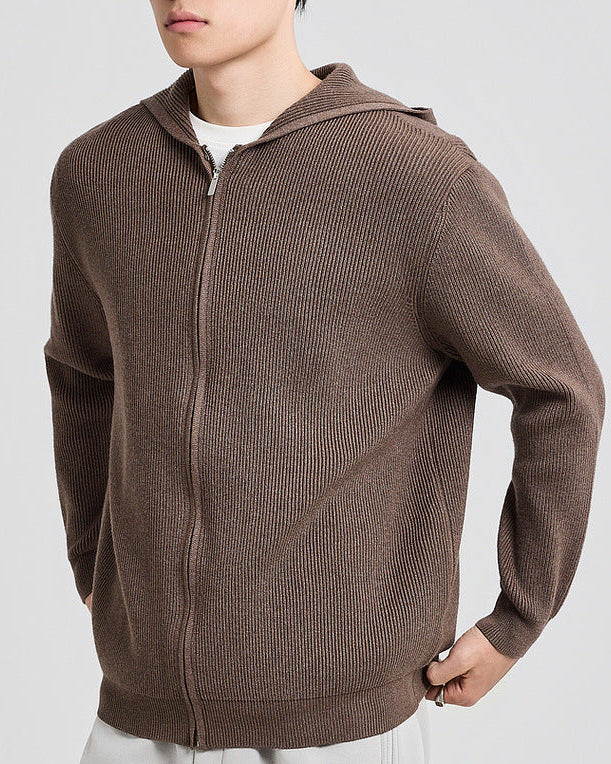 Langston cable-knit hoodie