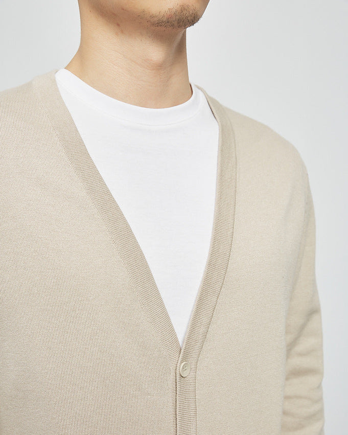 Mimaike Essential V-neck knit cardigan