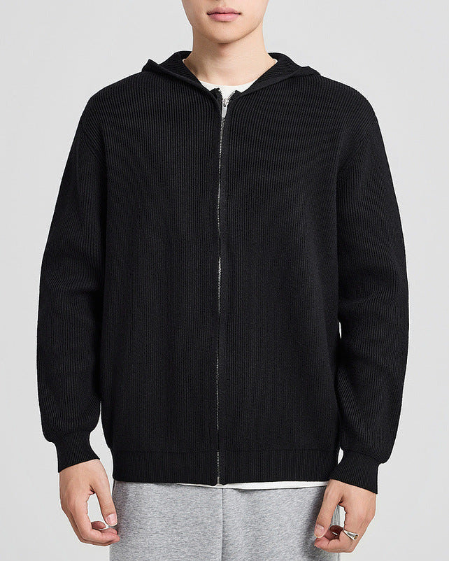 Langston cable-knit hoodie