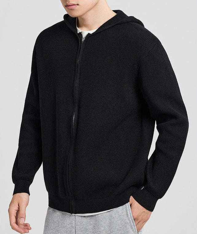 Langston cable-knit hoodie