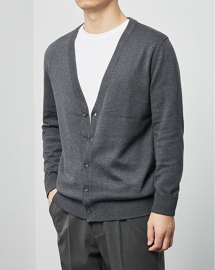 Mimaike Essential V-neck knit cardigan