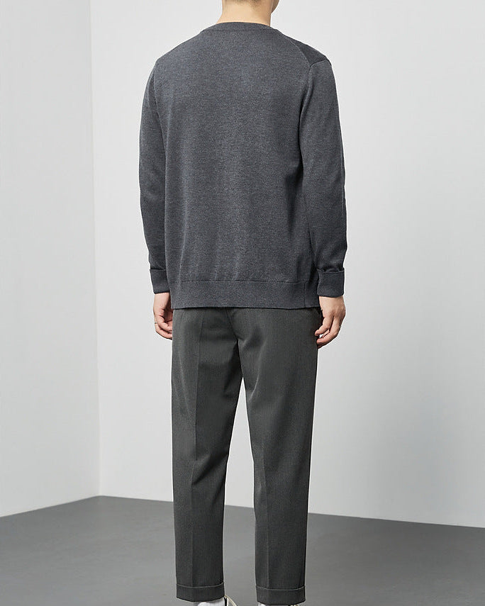 Mimaike Essential V-neck knit cardigan