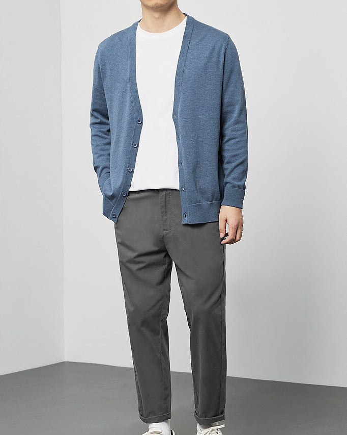 Mimaike Essential V-neck knit cardigan
