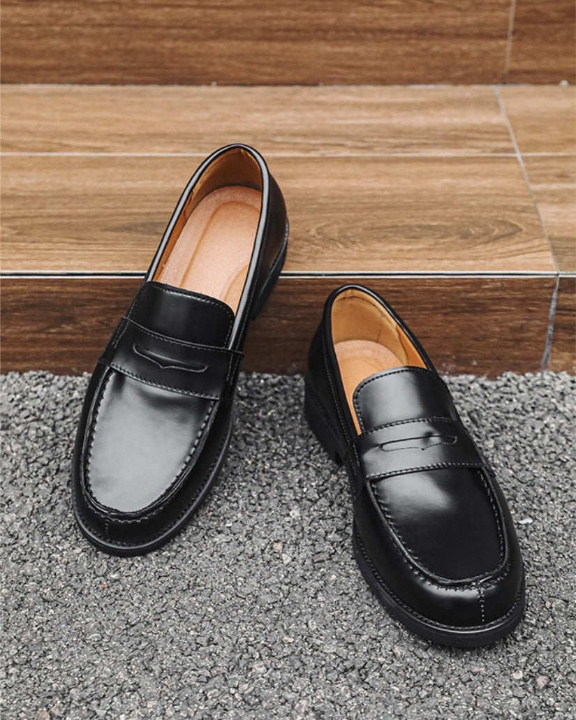 Black penny loafers – Leather loafers