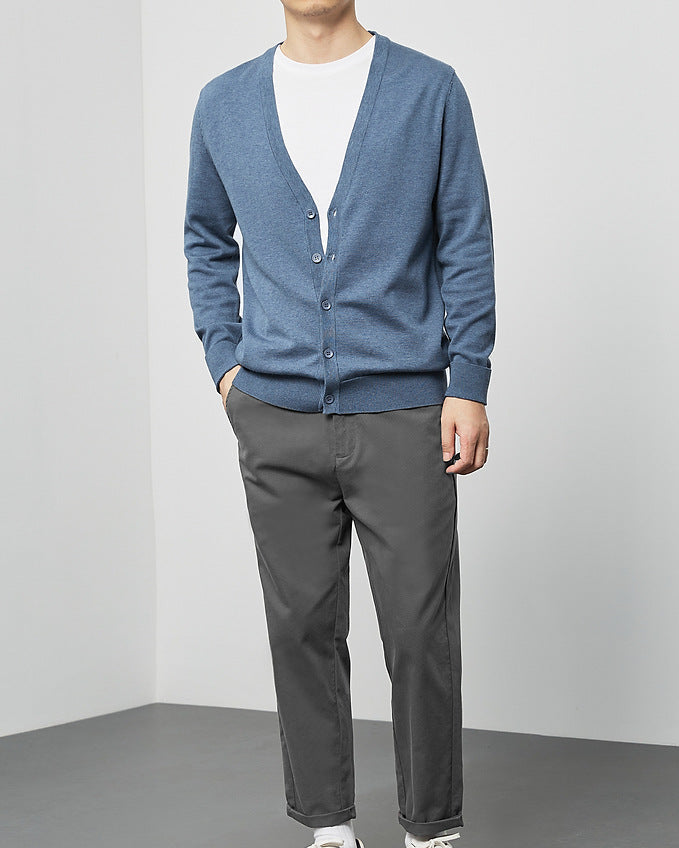 Mimaike Essential V-neck knit cardigan