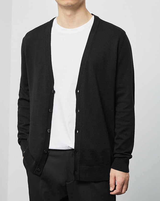 Mimaike Essential V-neck knit cardigan