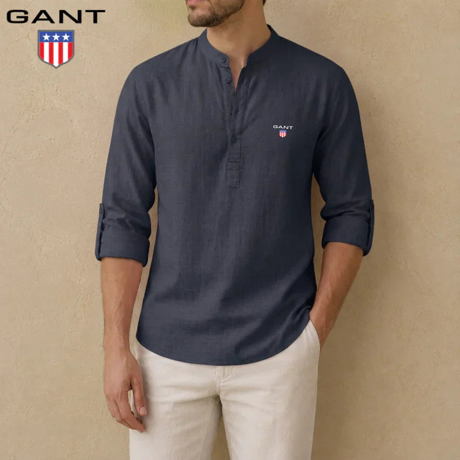 GT™ Premium linen Henley shirt