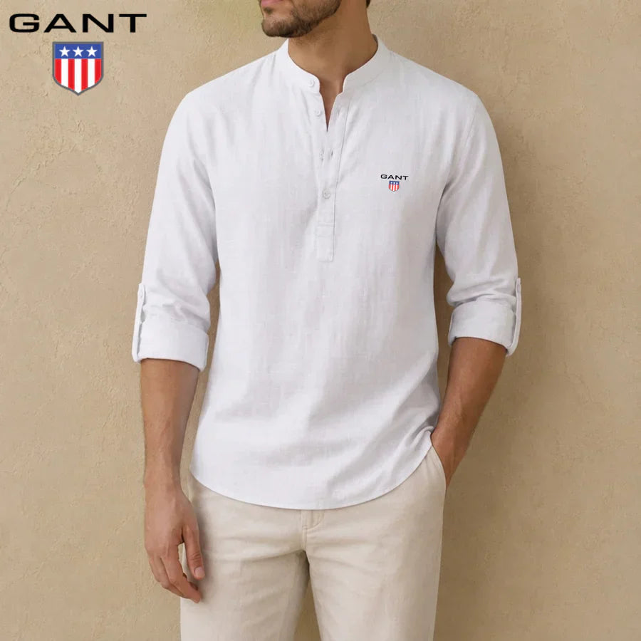 GT™ Premium linen Henley shirt