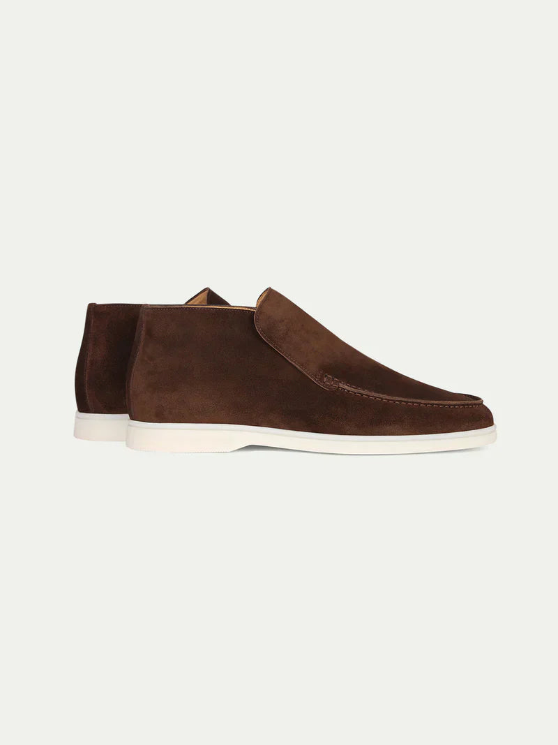 Brown city loafers