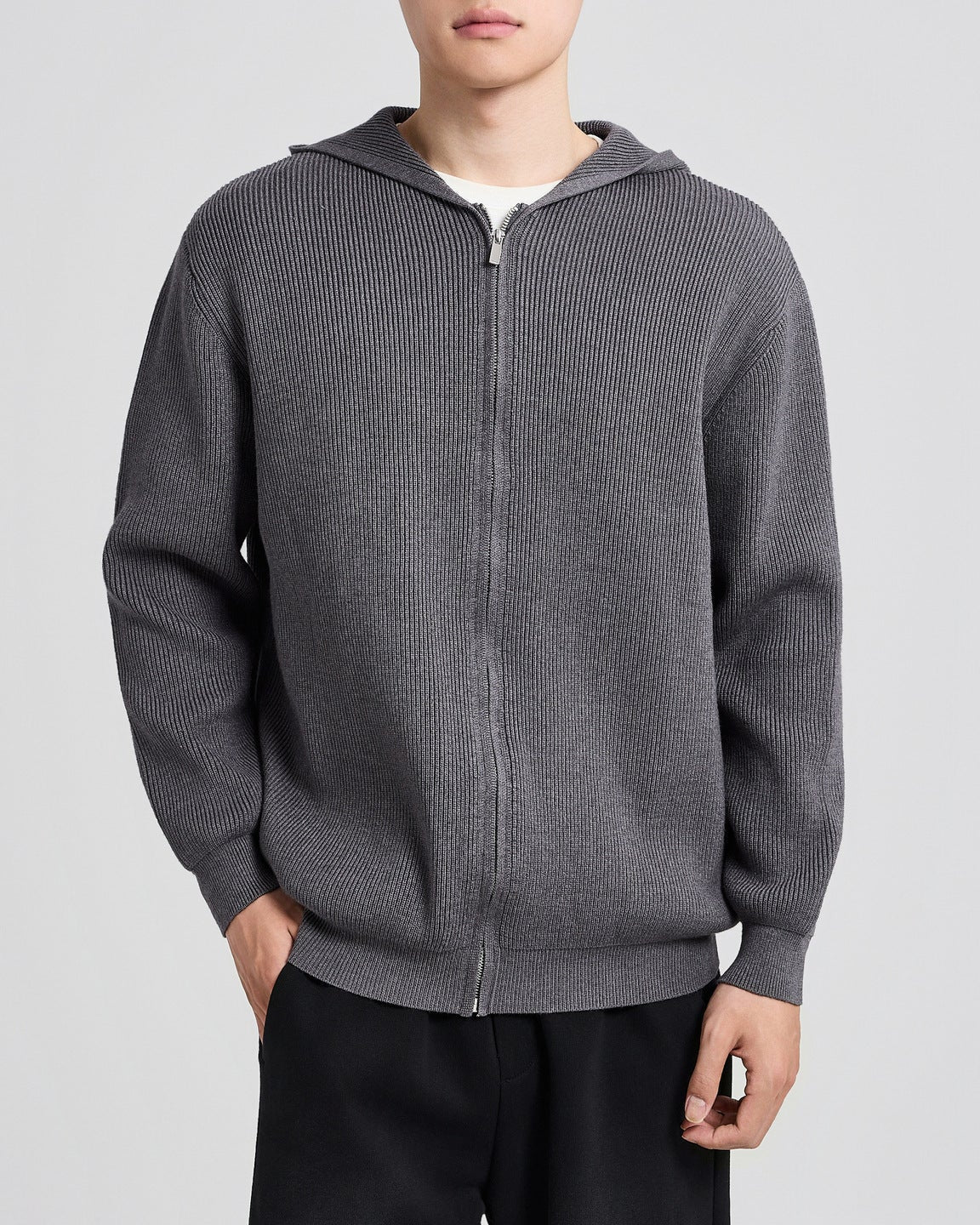 Langston cable-knit hoodie