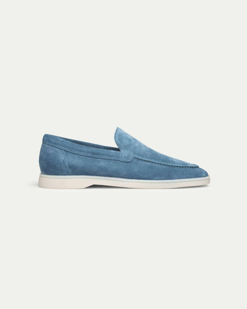 Navy blue sneakers