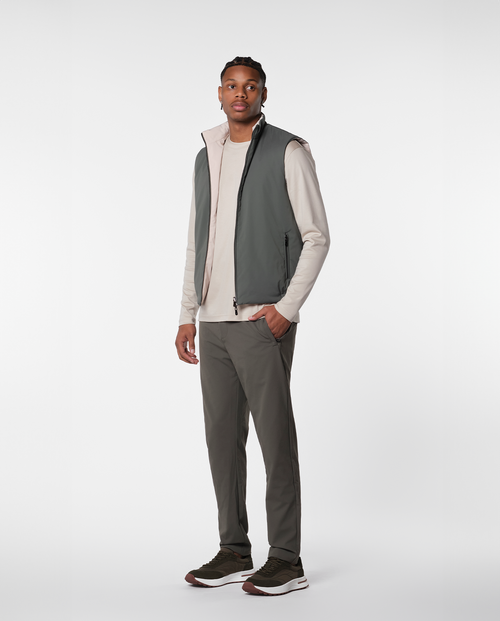 Convertible vest – green/beige