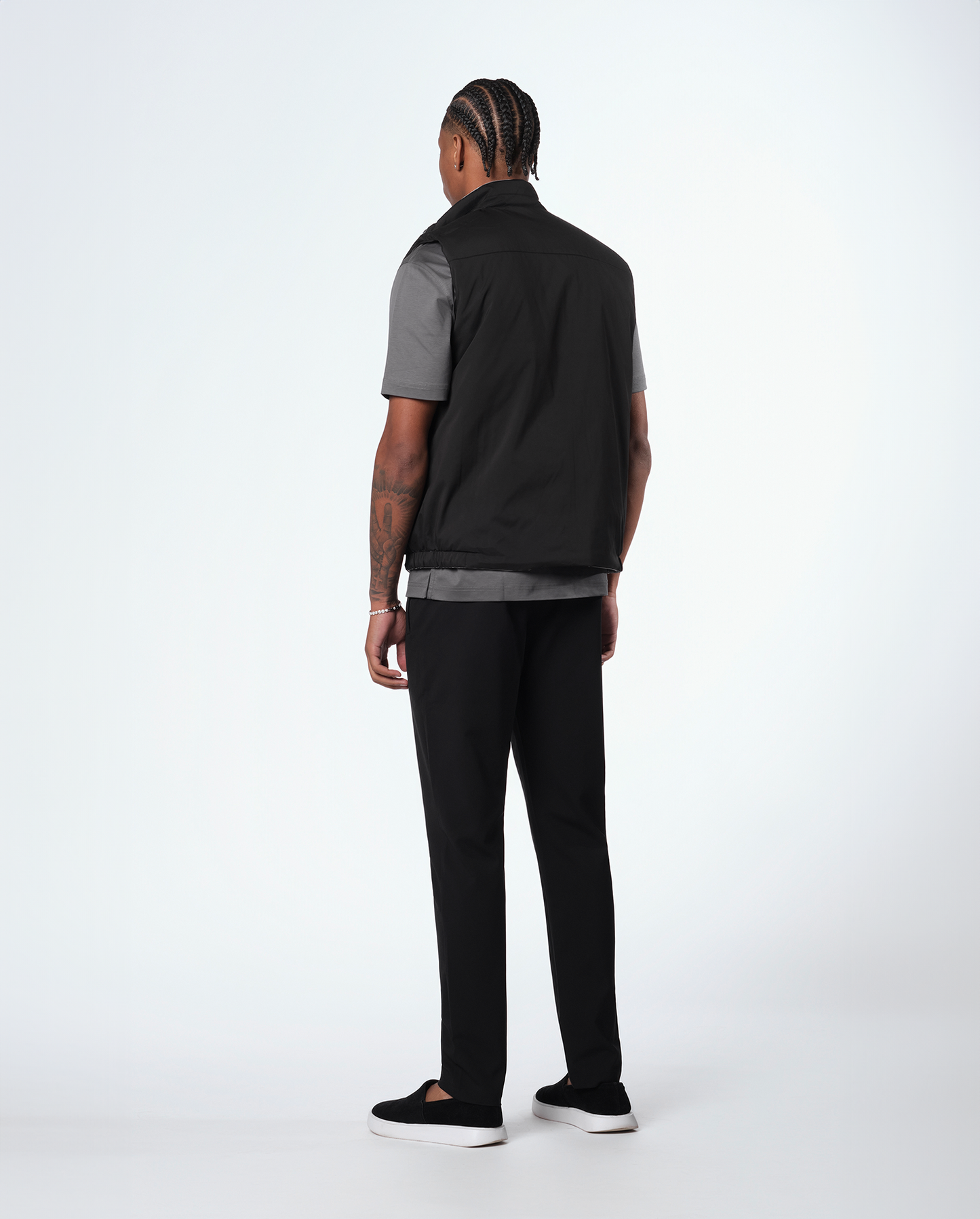 Reversible vest – black / gray
