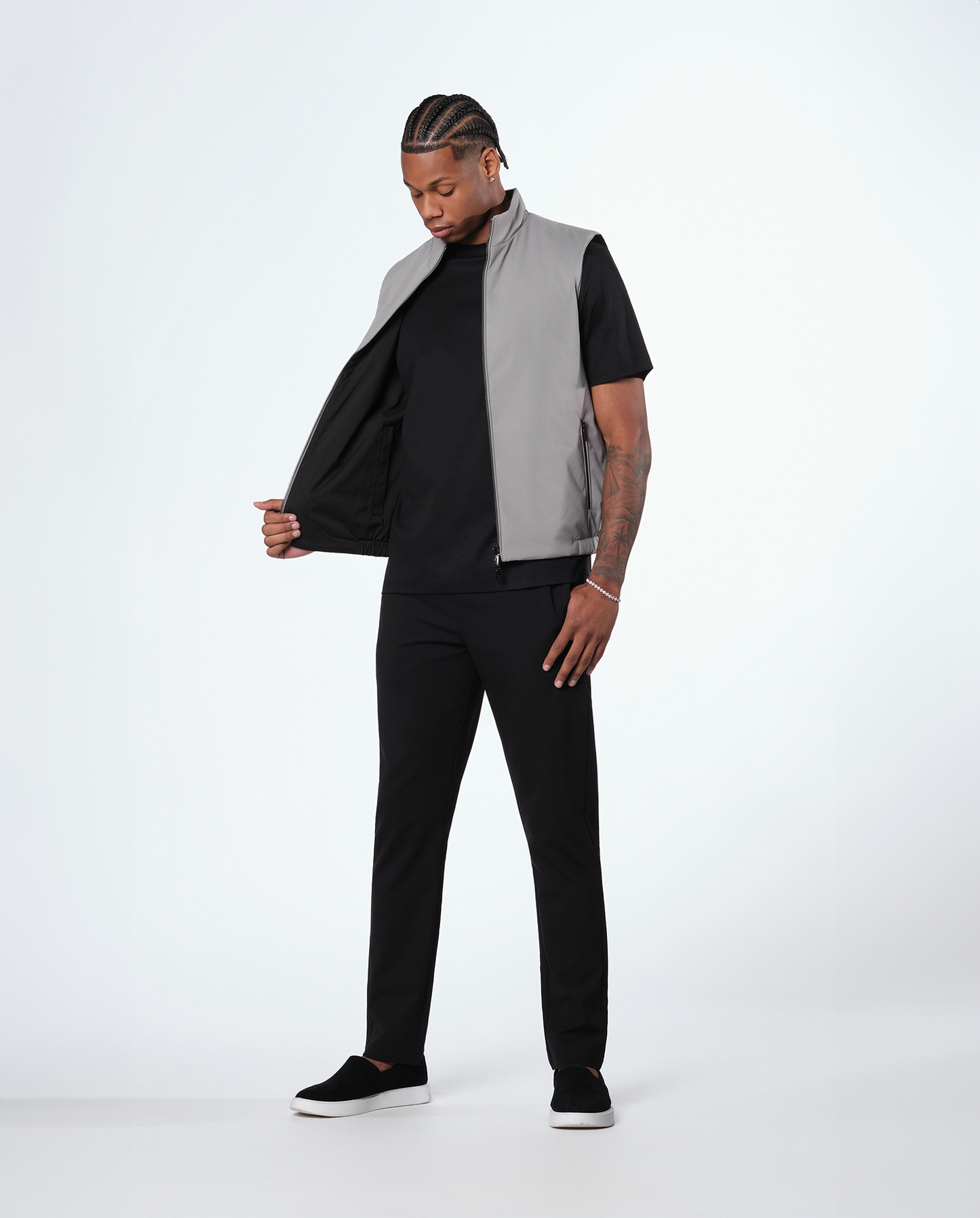 Reversible vest – black / gray