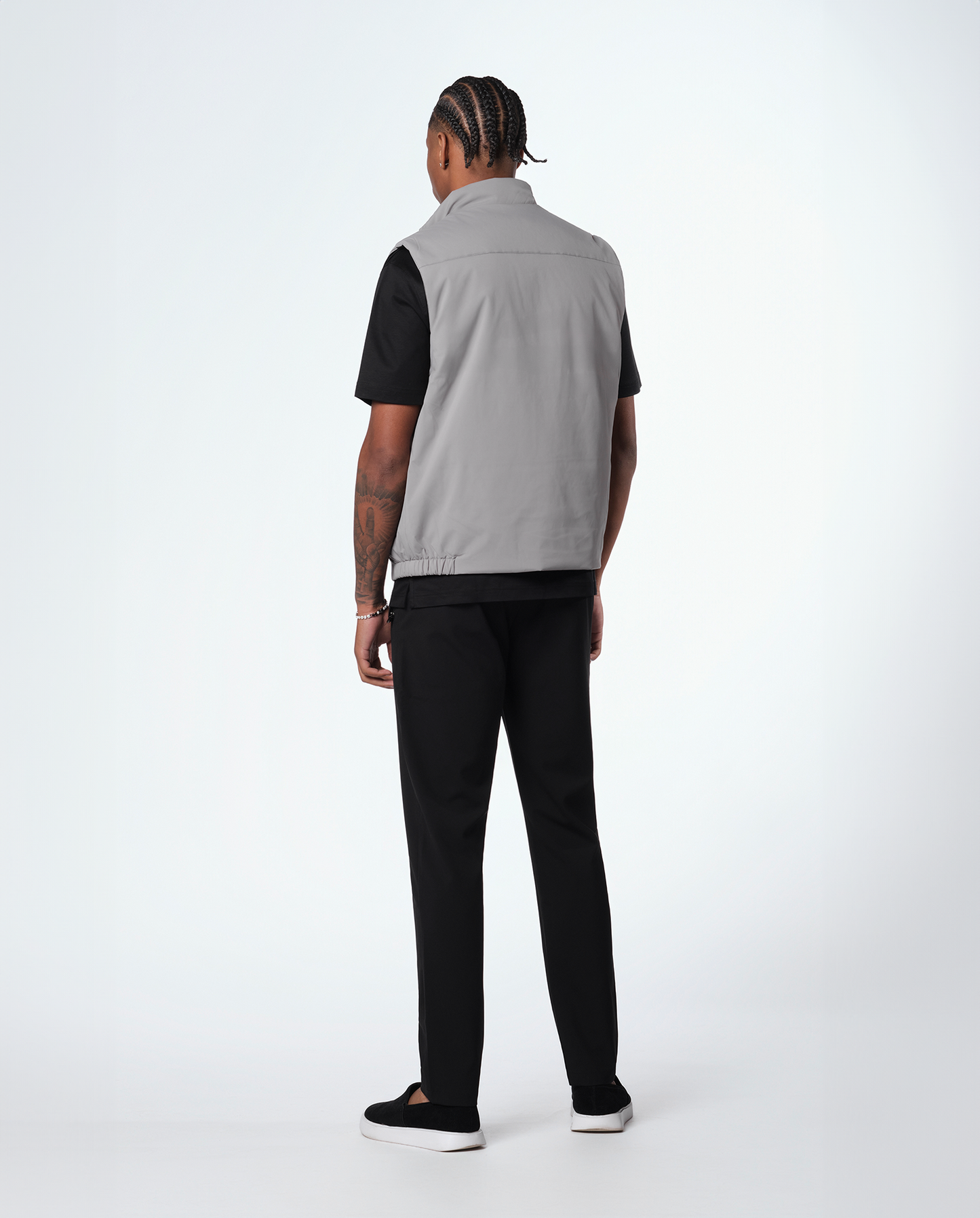 Reversible vest – black / gray