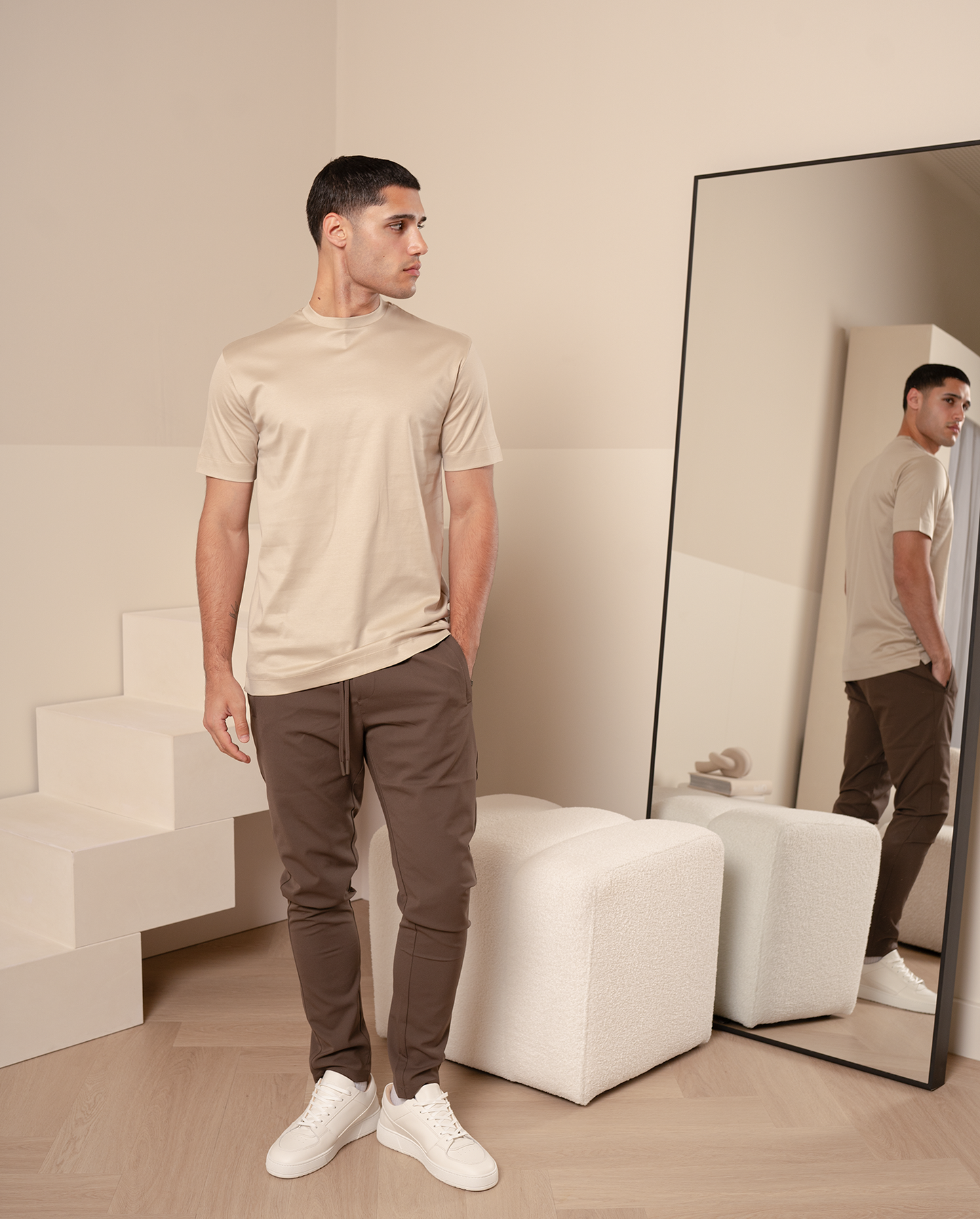 Stylish T-shirt - Beige