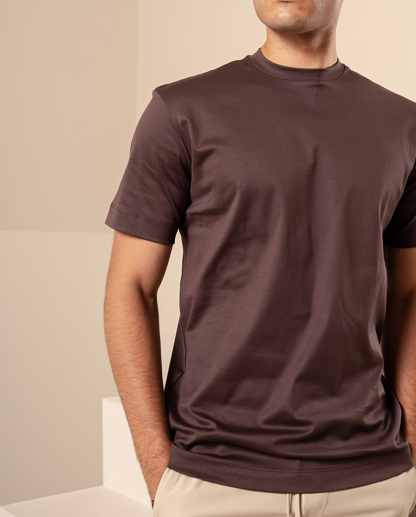 LUXURY T-PAITA - BROWN
