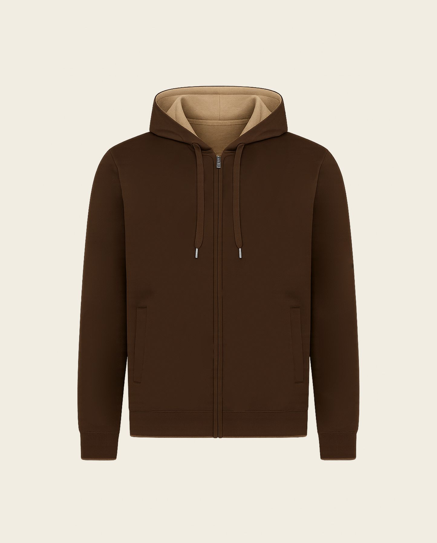 Weekend zip-up vest – brown