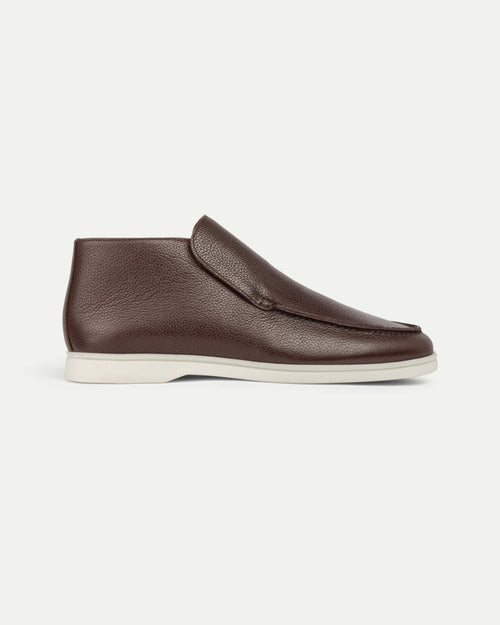 Brown suede loafers