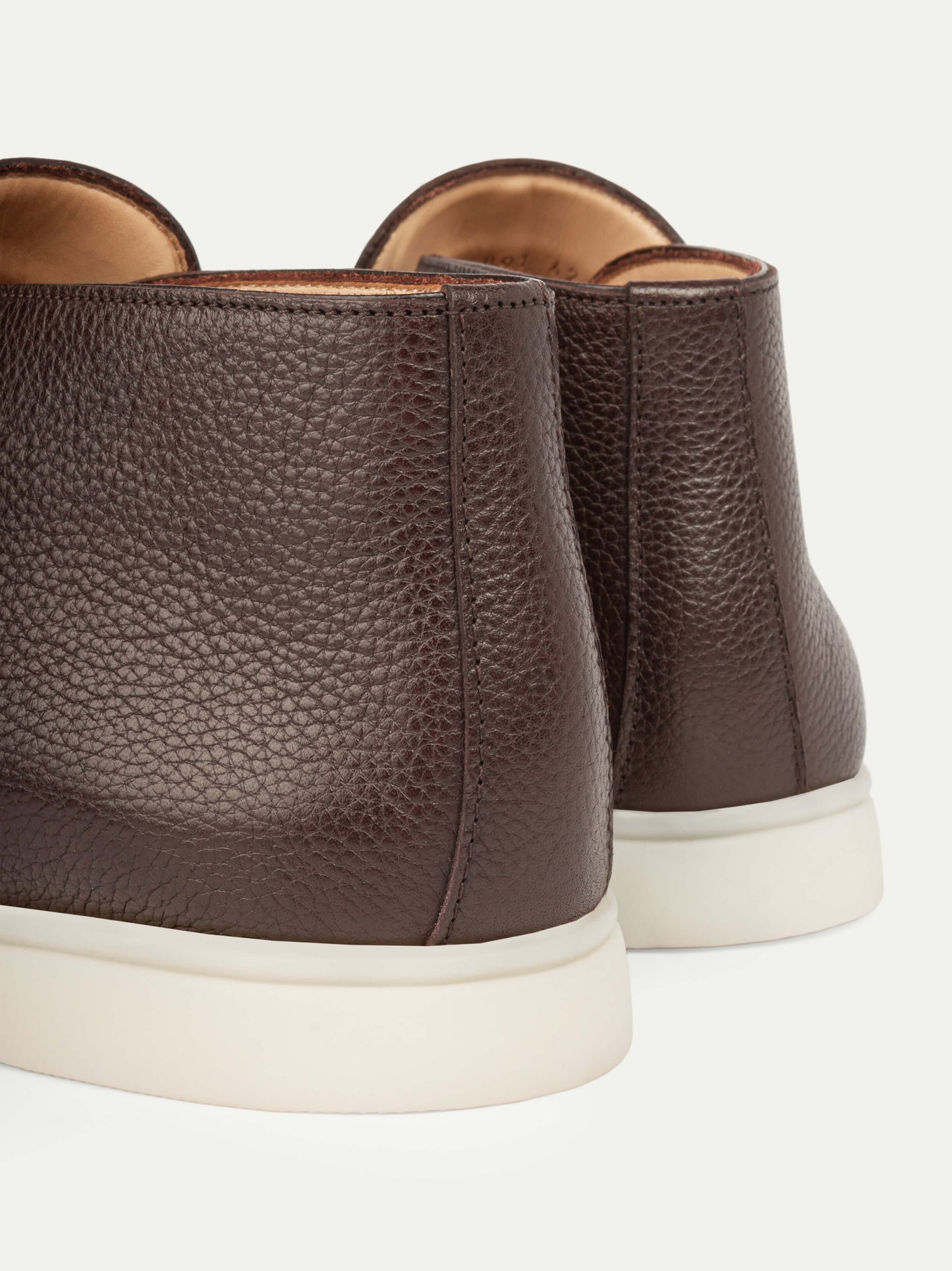 Brown suede loafers