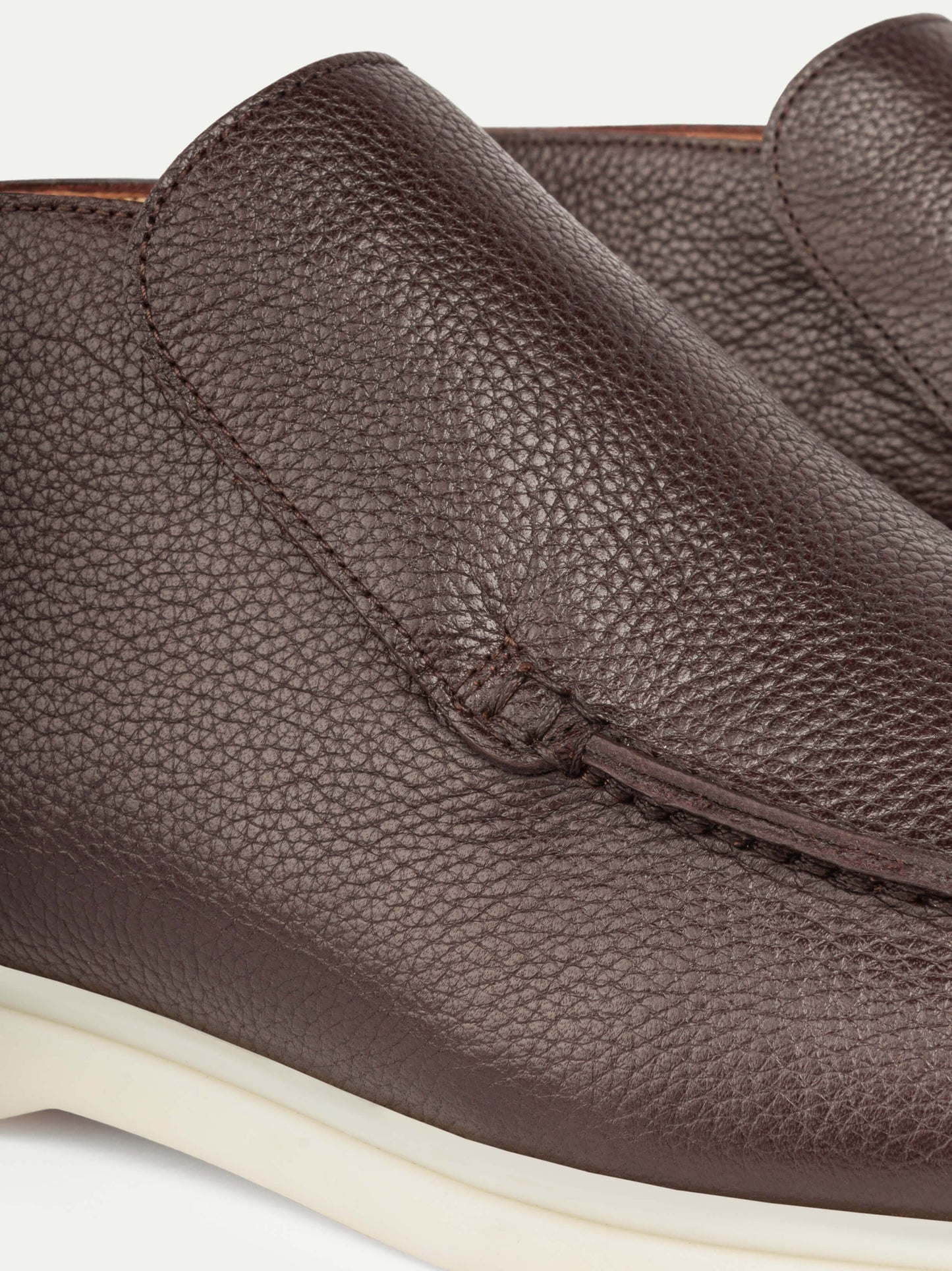 Brown suede loafers